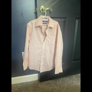 Izone Boy's Classic Fit Light Pink Dress Shirt Y Med